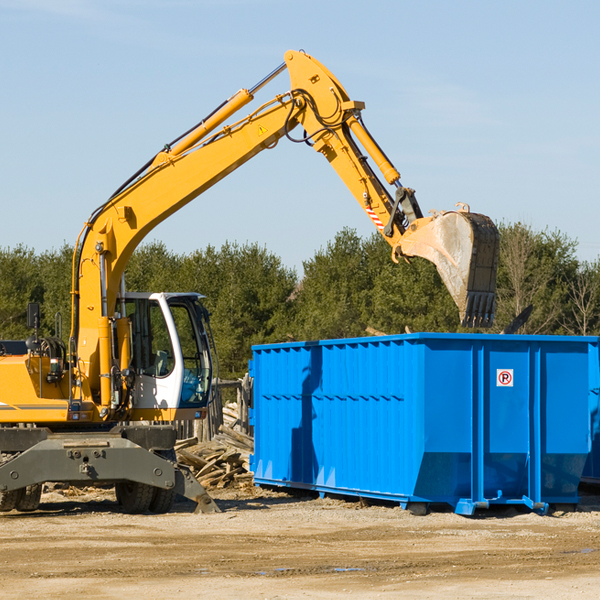 what are the rental fees for a residential dumpster in Grant County Kansas